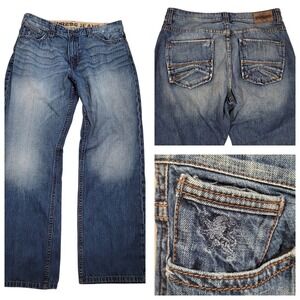 Vintage Express Jeans Blake Loose Fit Baggy Bootcut 36x32 Y2K Skater Streetwear